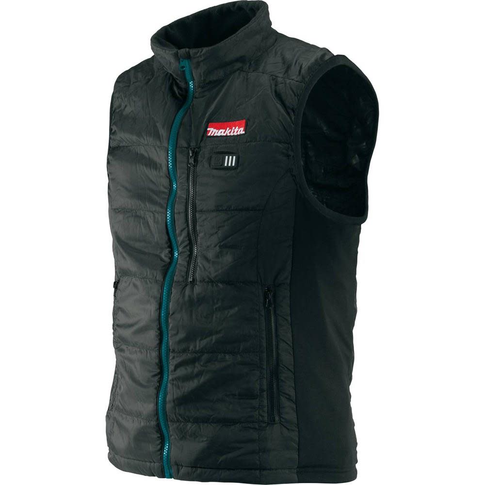 Makita Mens 3X Large Black 18 Volt LXT Lithium-Ion Cordless Heated Vest DCV200Z3XL from Makita