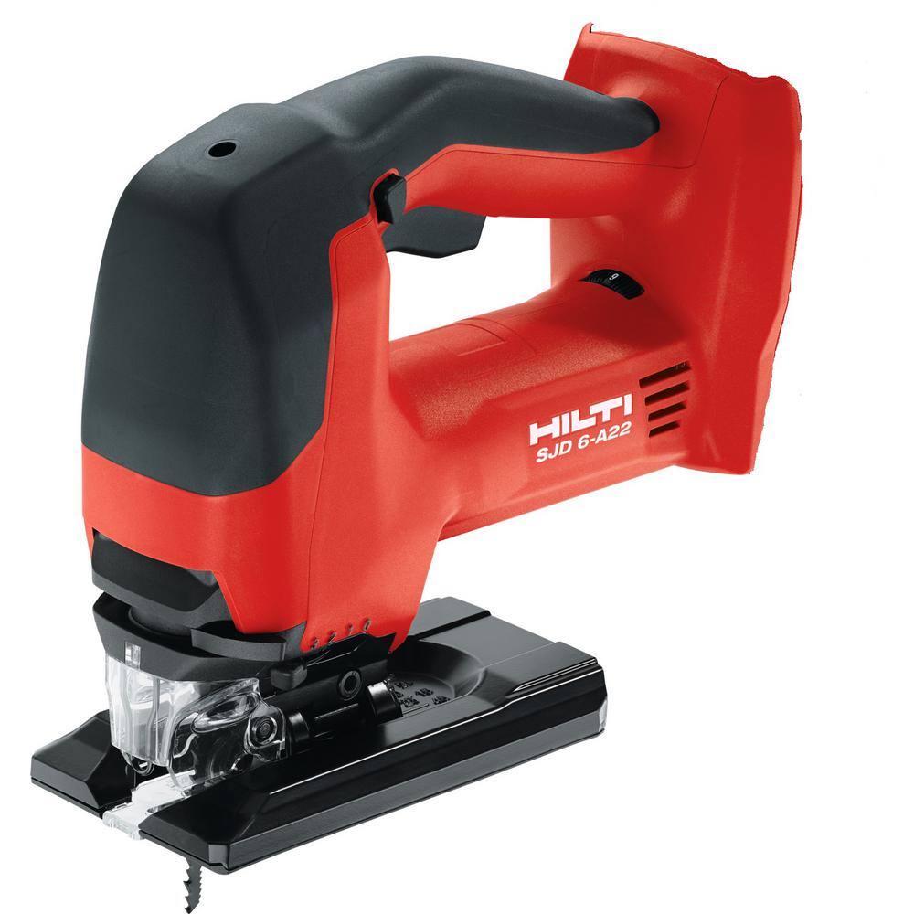 Hilti 22-Volt SJD 6-A Keyless Cordless Variable Speed Orbital Jig Saw Kit with (2) 2.6 Amp Li-Ion Batteries Charger and Bag 3608328