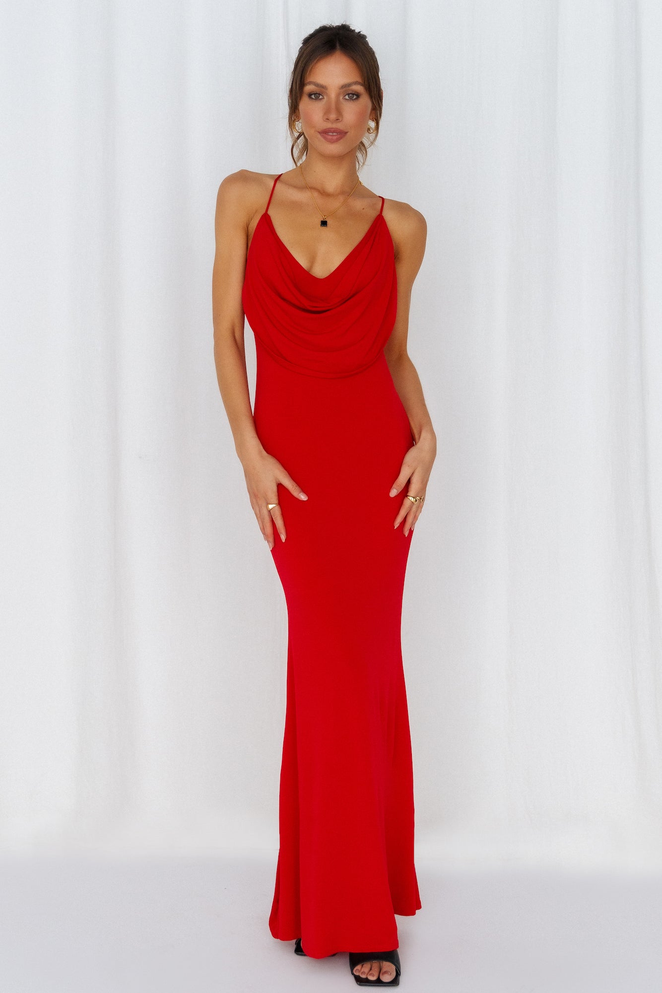 Words Of Warning Maxi Dress Red