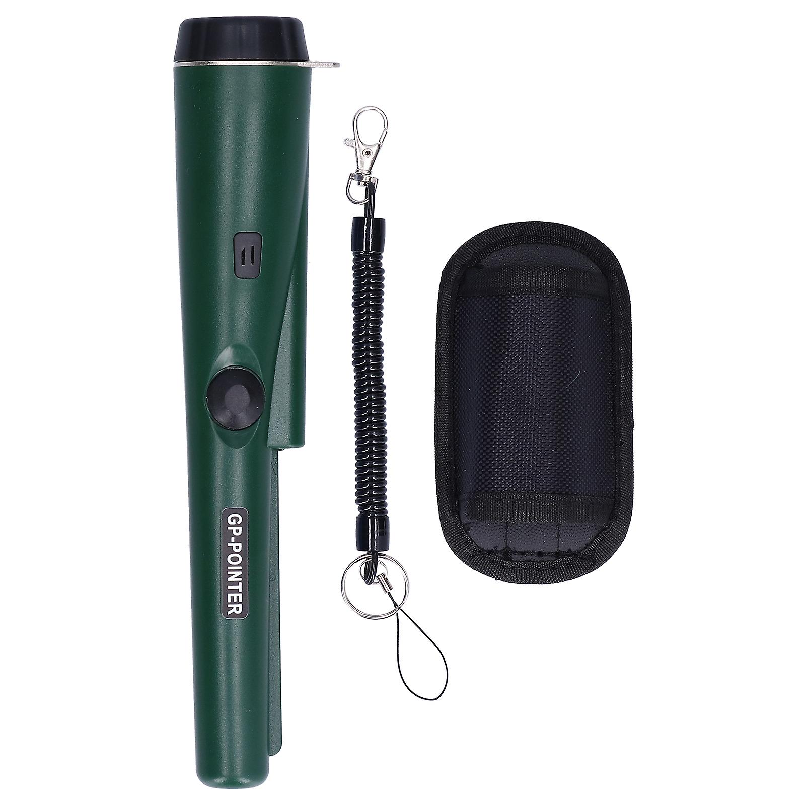 Metal Detector Professional Portable Waterproof Handheld Metal Detector With Led Lightmilitary Green