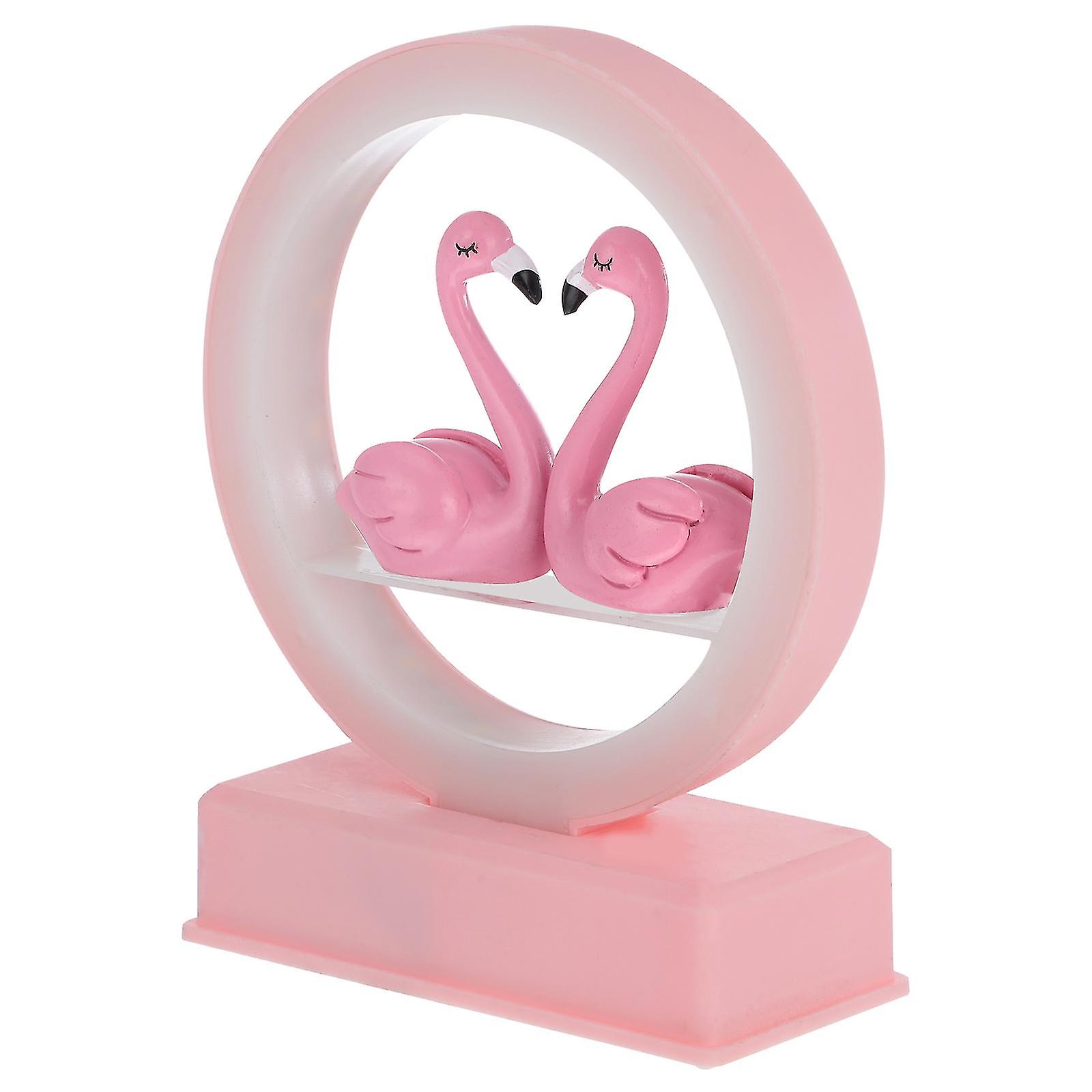 Miman 1 Pc Graduation Gift Music Flamingo Night Light Adornment With No Battery