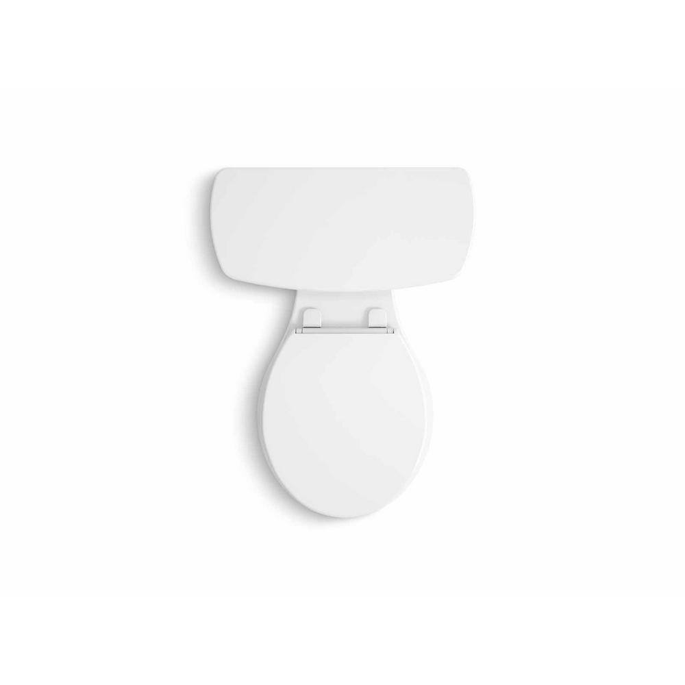 KOHLER Highline Arc the Complete Solution 2-Piece 1.28 GPF Single Flush Round-Front Toilet in White Seat Included (6-Pack) K-78253-6-0