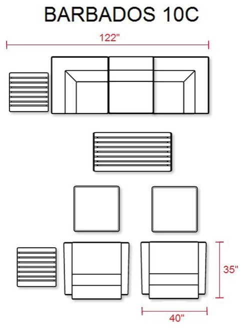 Sierra Dining Table   Tropical   Outdoor Lounge Sets   by BisonOffice  Houzz