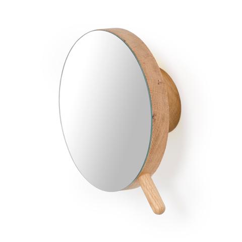 Magnifying Mirror Natural Oak