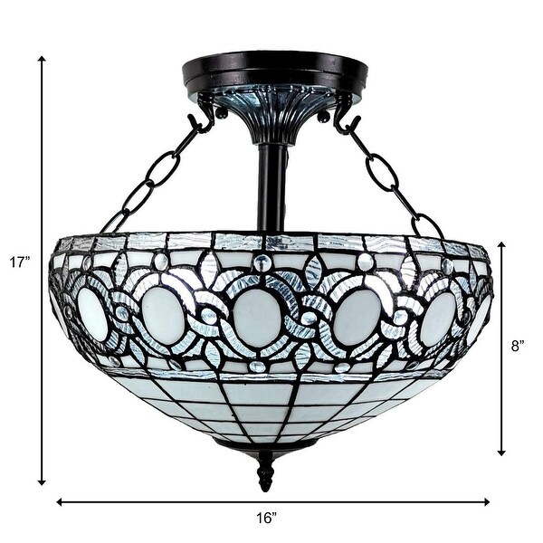  Style Semi-flush Mount Ceiling Fixture Amora Lighting