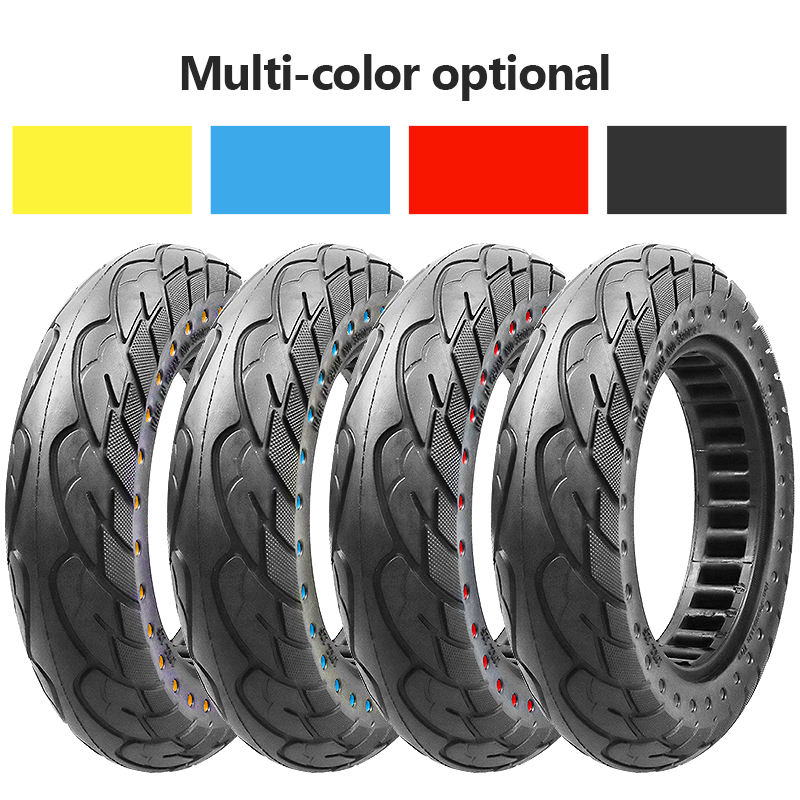 Colorful 10 x 2.125 Solid Tire formijia m365  Electric Scooter Spare Parts and Accessories Soft Rubber Material