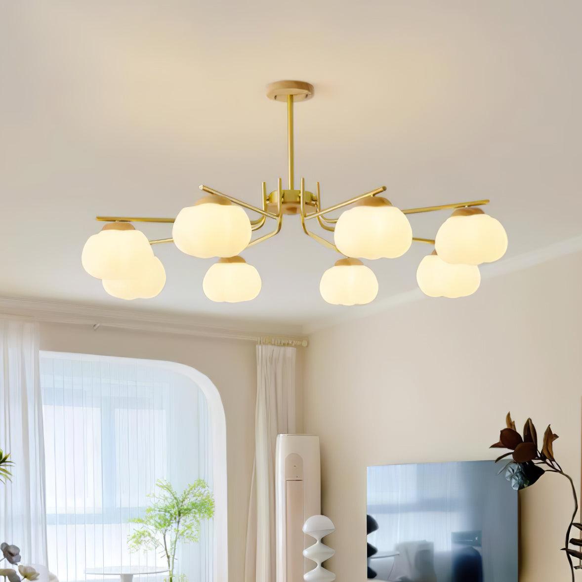 Plastic Cotton Balls Chandelier