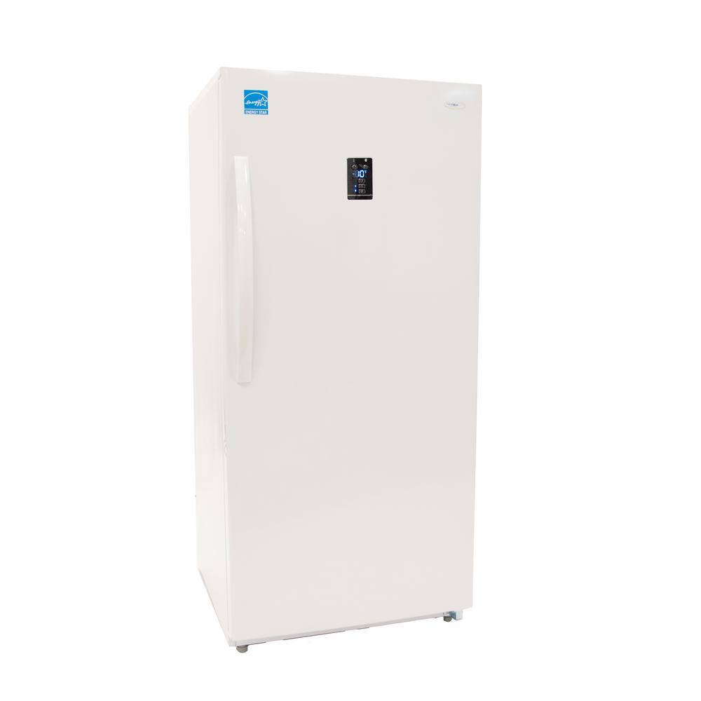 Danby Designer Garage ready 14.0 cu. ft. Frost Free Upright Freezer in White DUF140E1WDD