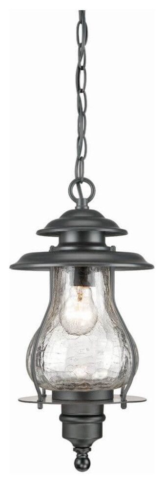 1 Light 17 quotTall Outdoor Hanging Lantern   Beach Style   Outdoor Hanging Lights   by Designer Lighting and Fan  Houzz