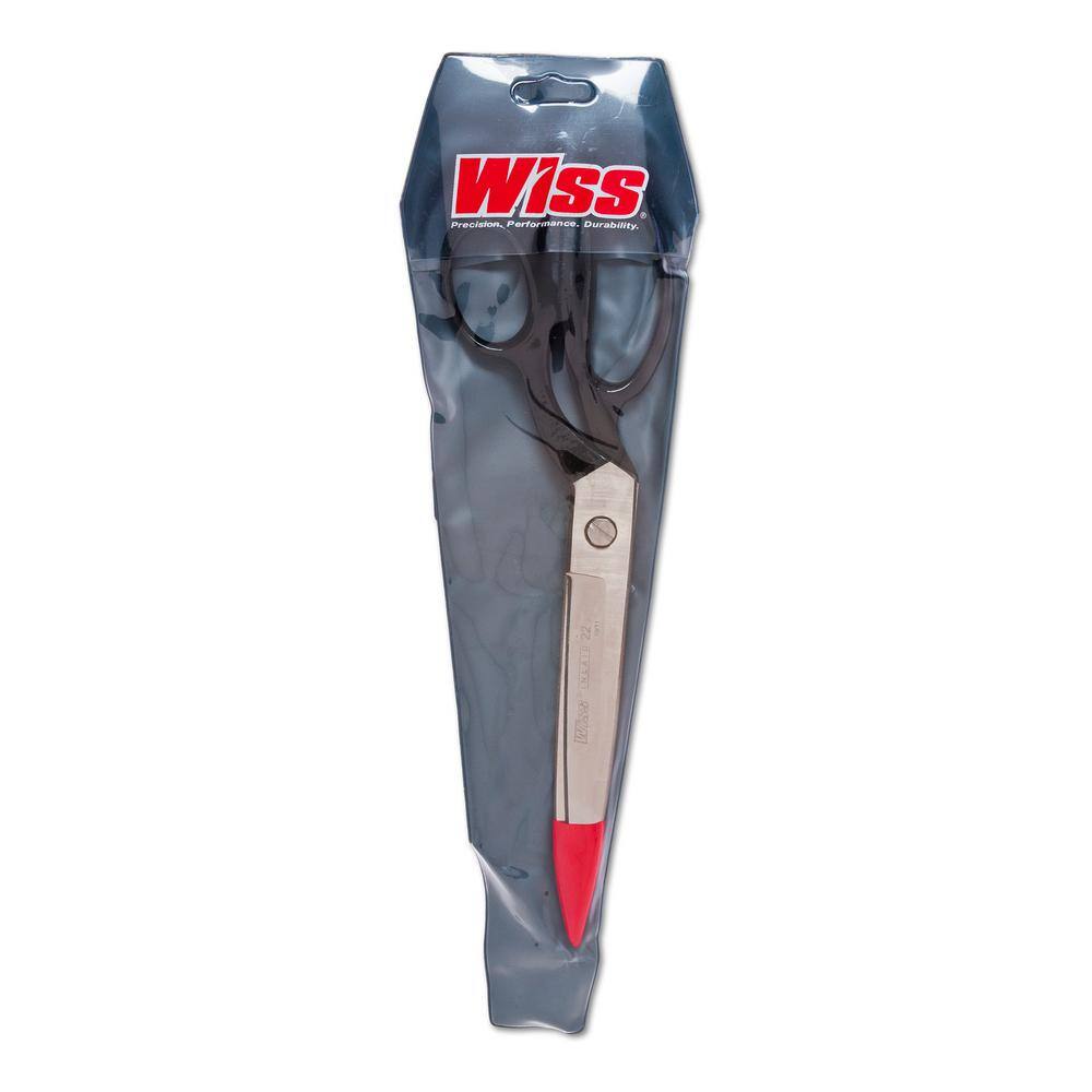 Wiss 12-12 in. Inlaid Heavy Duty Industrial Upholstery Carpet and Fabric Shears W22N