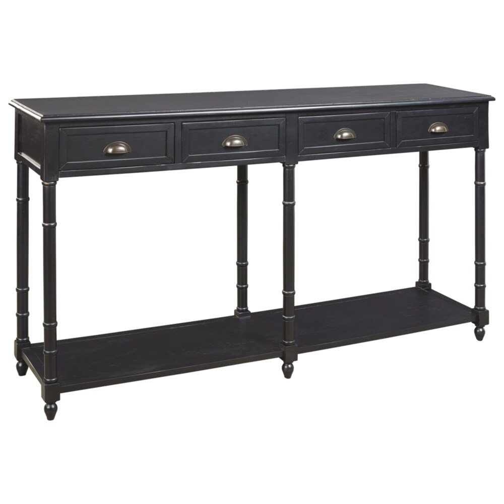 Eirdale Casual Black Console Sofa Table