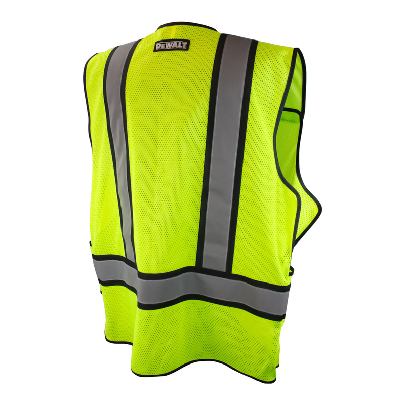 DW Reflective Class 2 Hi-Vis Breakaway Vest Green S/L