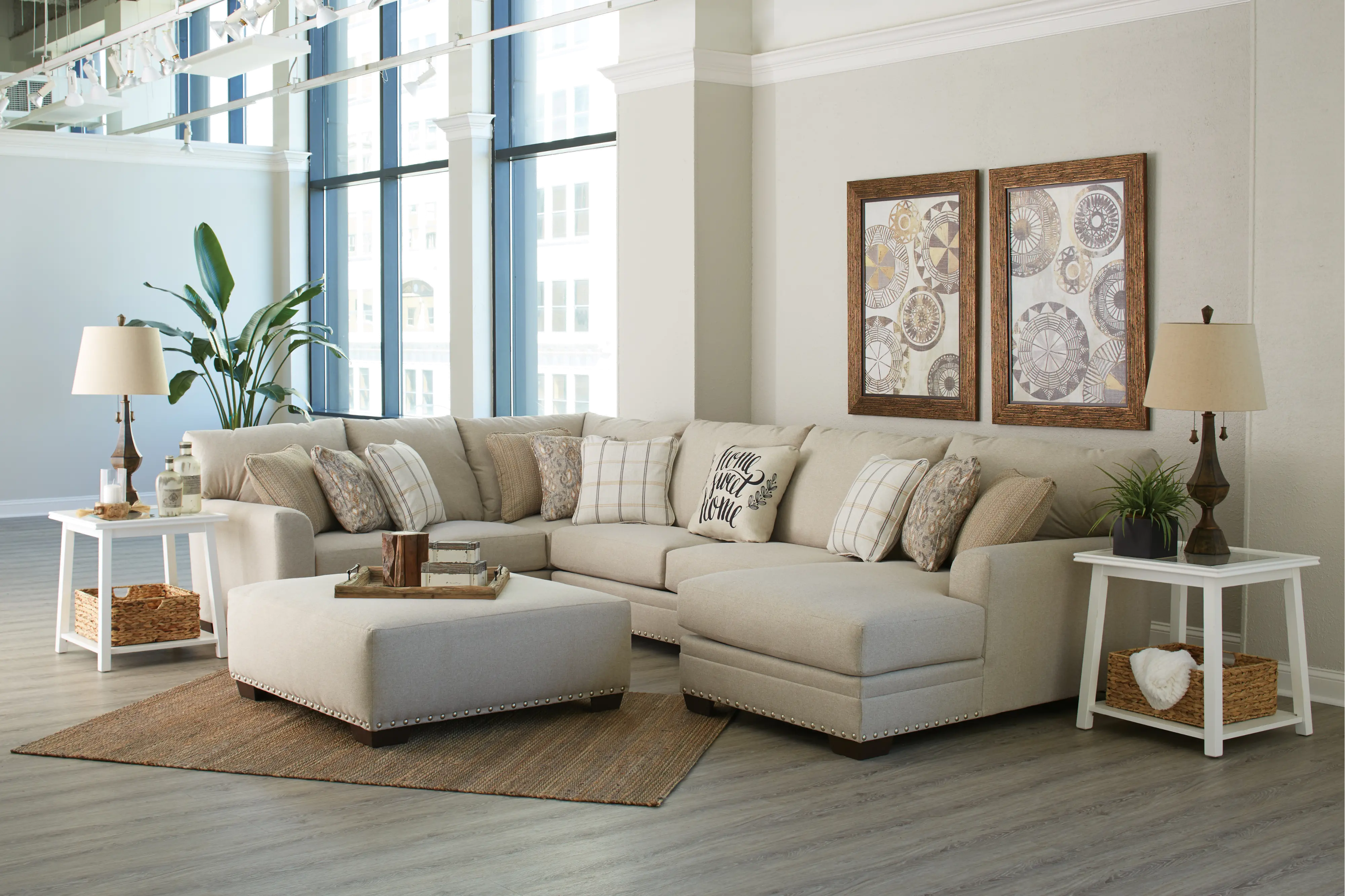 Middleton Beige 3 Piece Sectional