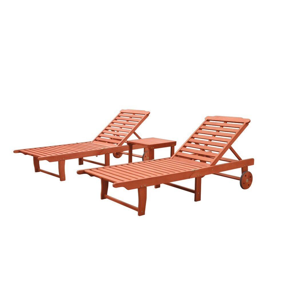 Surfside Outdoor Patio Wood Beach   Pool Lounge Set by Havenside Home