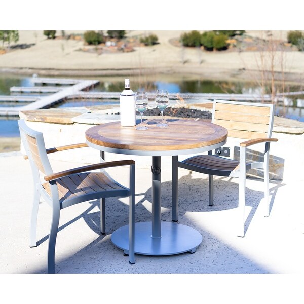 Palmilla Grey Teak Outdoor High Bar Table