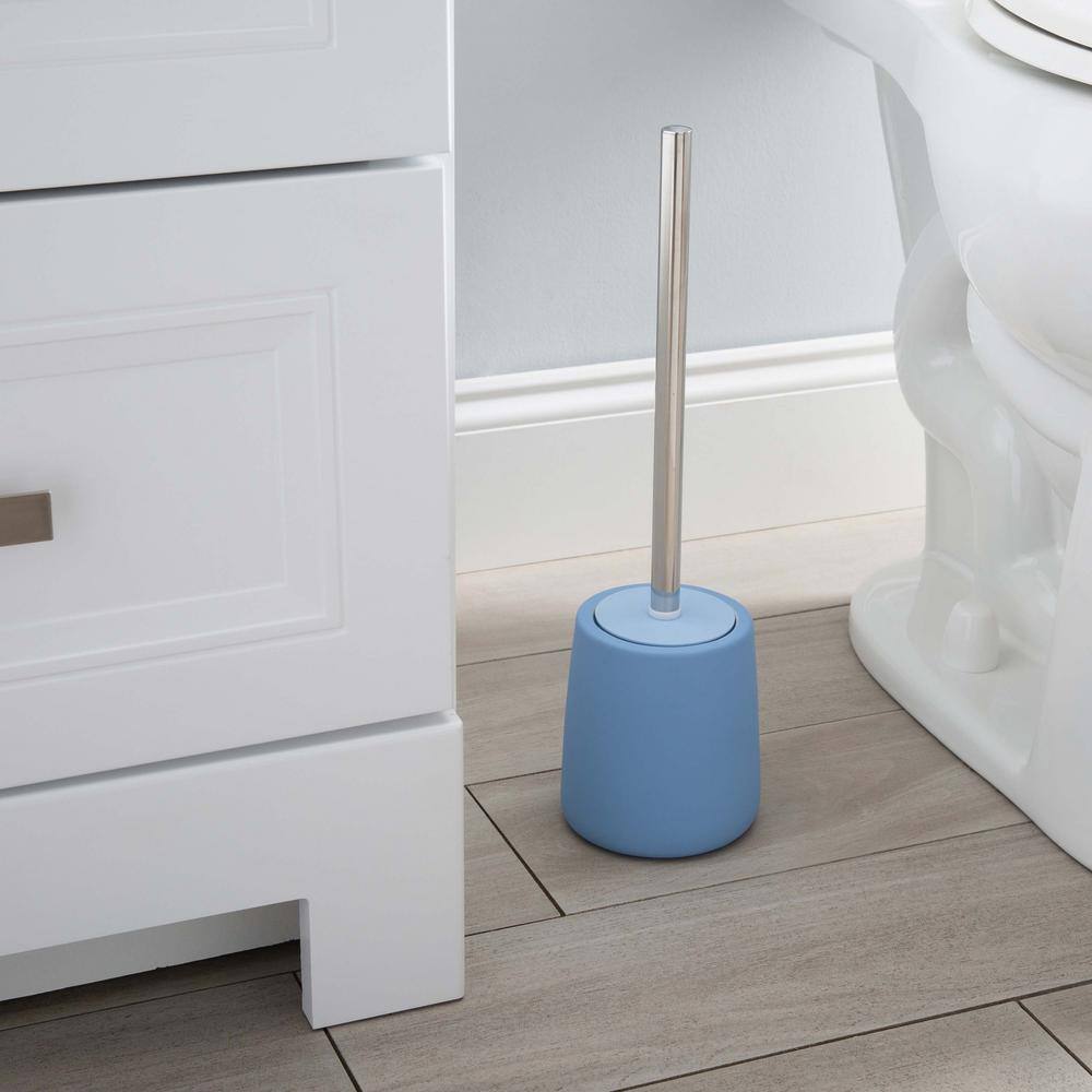 Elle Decor Lisse Wide Bowl Toilet Brush in French Blue EL-44270-FRNCHBLU