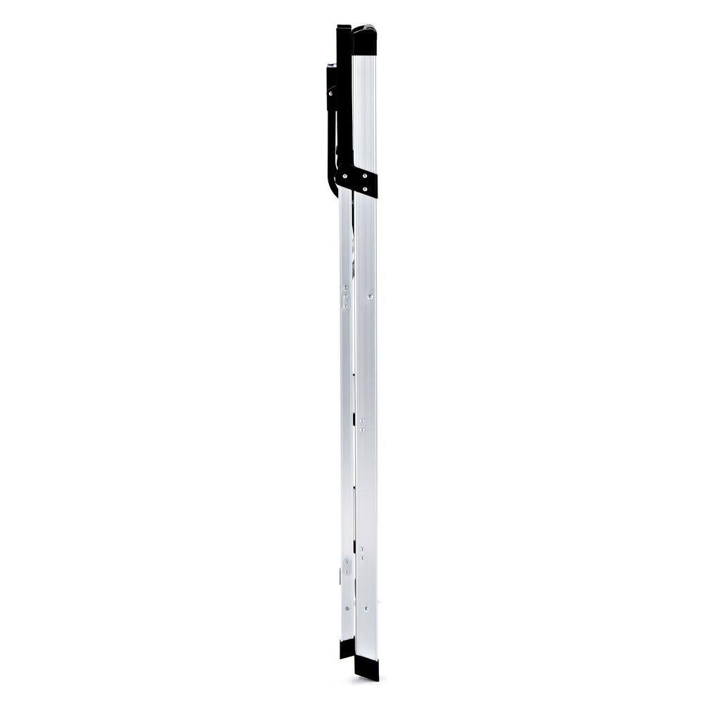 Rubbermaid 3-Step Aluminum Step Stool with Project Tray 250 lb. Load Capacity Type I Duty Rating RMA-3XST-COM