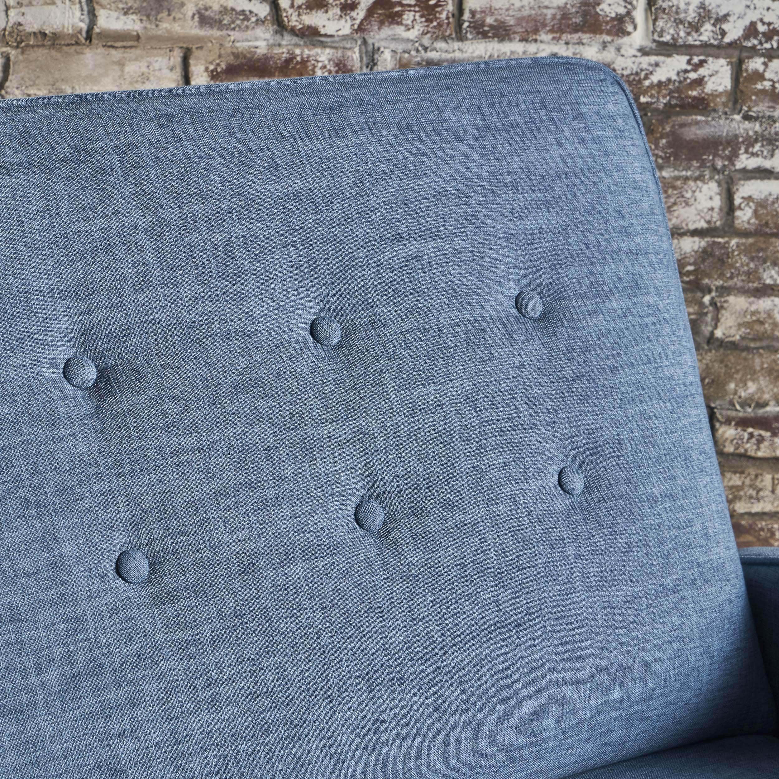 Callade Buttoned Fabric Reclining Loveseat