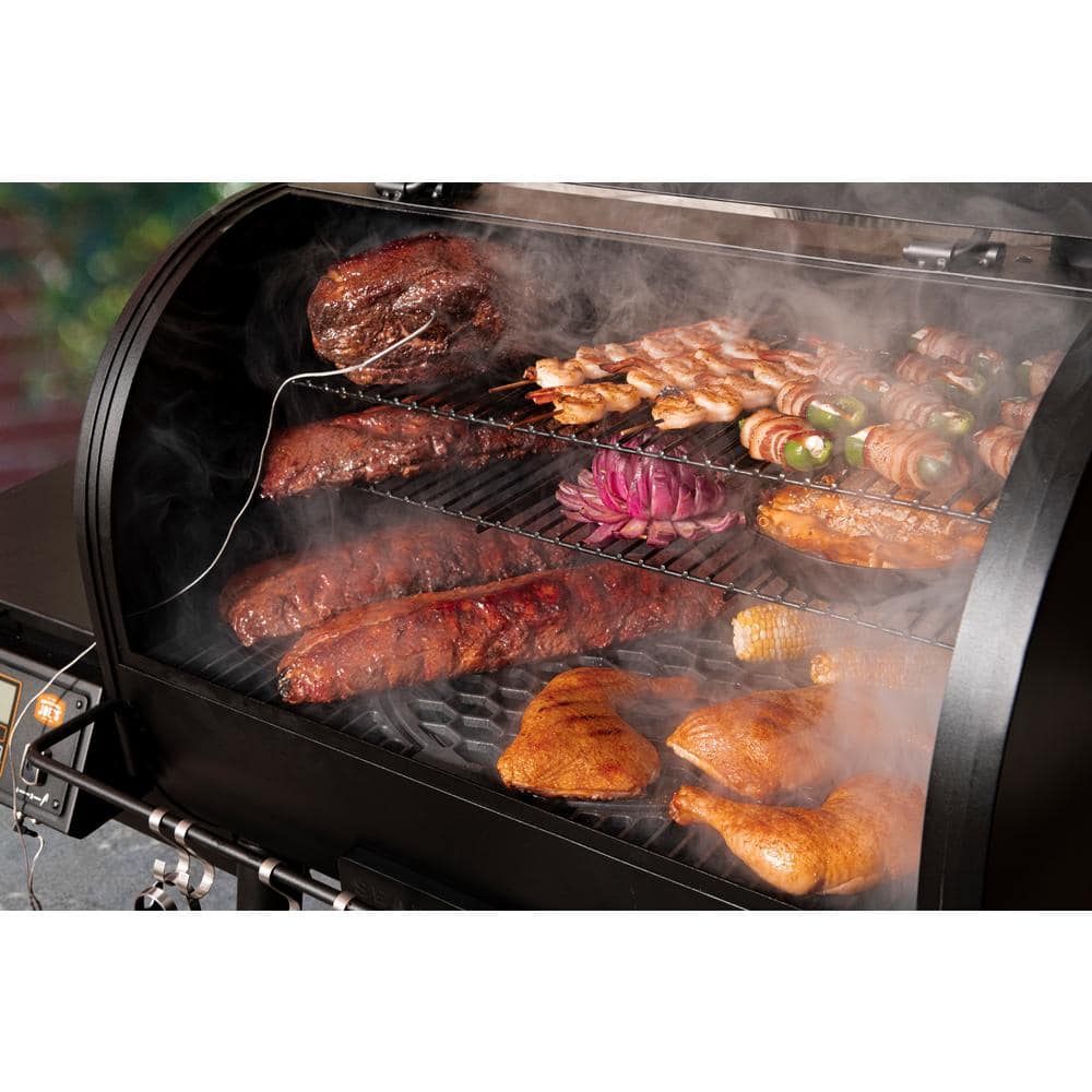 OKLAHOMA JOE'S Rider 1200 DLX Pellet Grill and Smoker in Black with 1,234 sq. in. Cooking Space 22202150