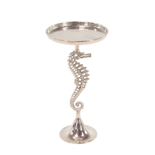 Seahorse Accent Table Silver Olivia amp May