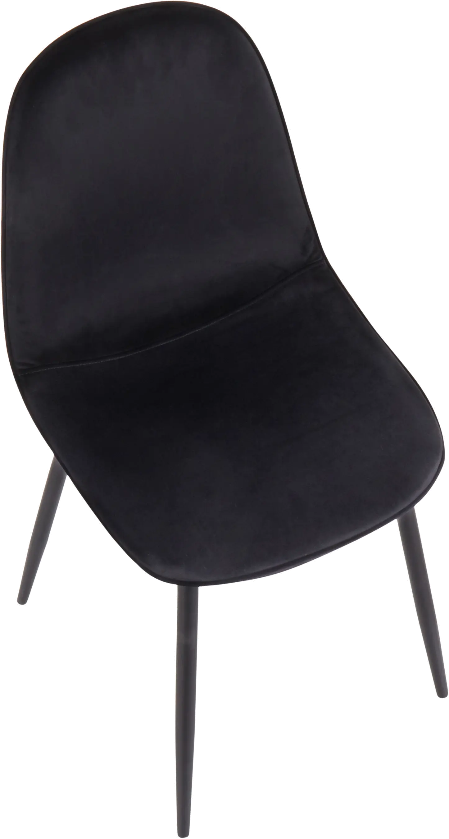 Contemporary Black Dining Room Chair (Set of 2) - Pebble