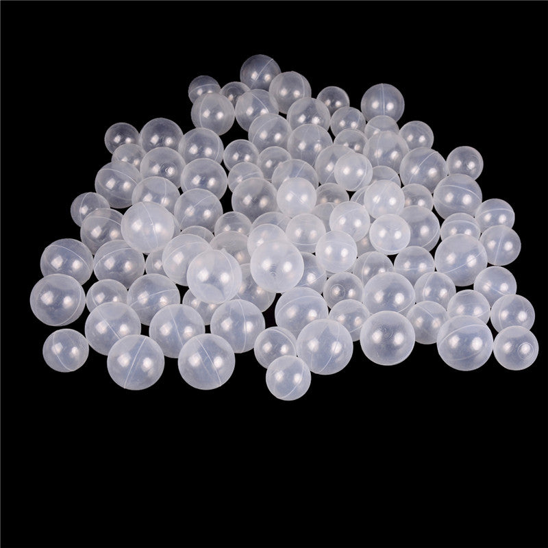 JETTINGBUY 50pcs/lot Baby Safety Transparent White Plastic Pool Ocean Balls Funny Toys