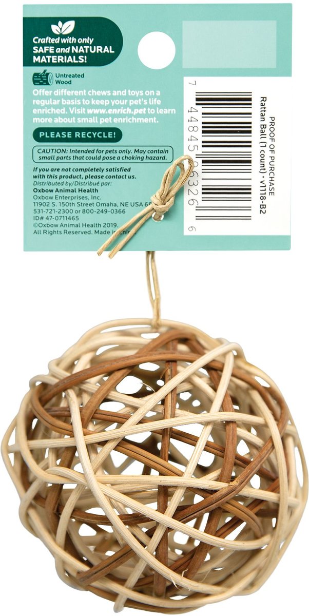 Oxbow Enriched Life Rattan Ball Small Animal Toy