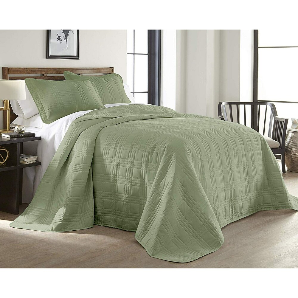 3 Piece Bedspread Coverlet Set