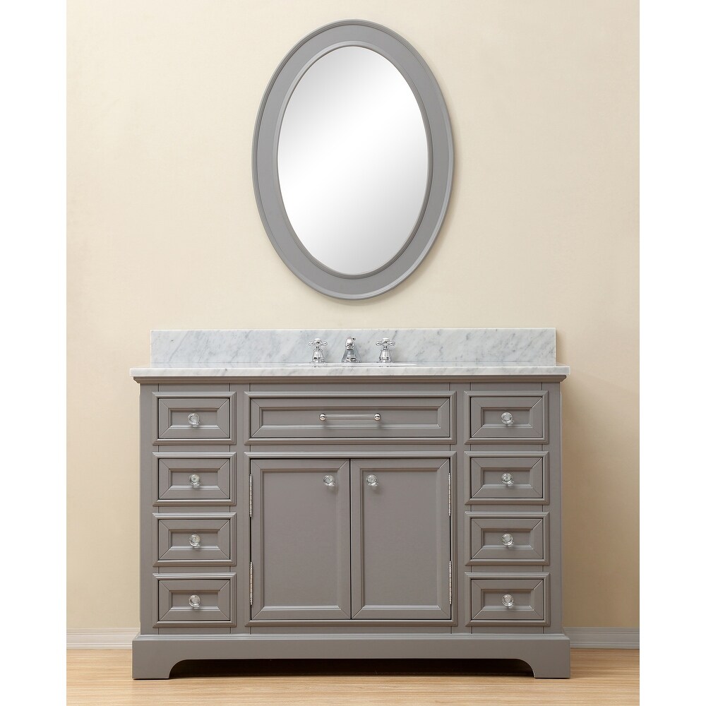 Water Creation Derby 48 inch Cashmere Grey Single Sink Bathroom Vanity