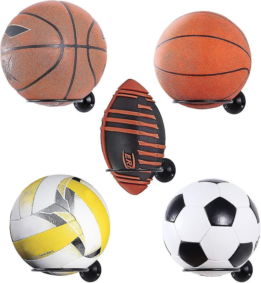 -mounted Ball Hs 2pcs Ball Rack Saver Mount Display Stora Football Bed Accessories()