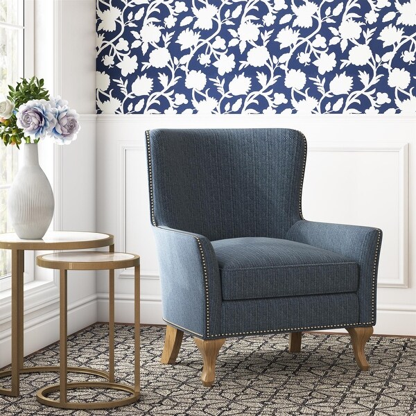 Avenue Greene Terri Transitional Flared Arms Accent Chair