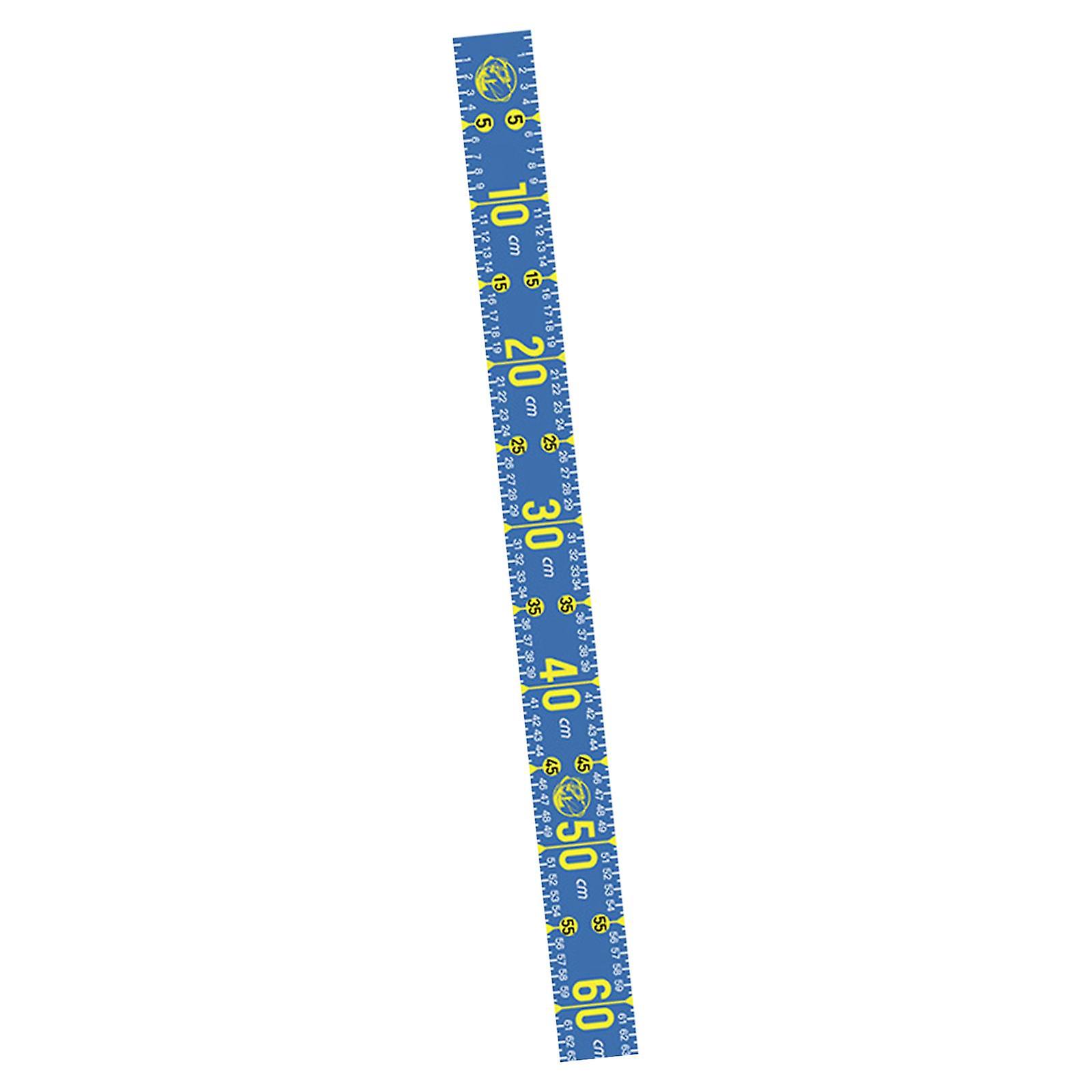 Fish Measuring Tool 51.18'' Foldable Fishing Ruler For Boat Sailboats Kayaks Lakes Blue