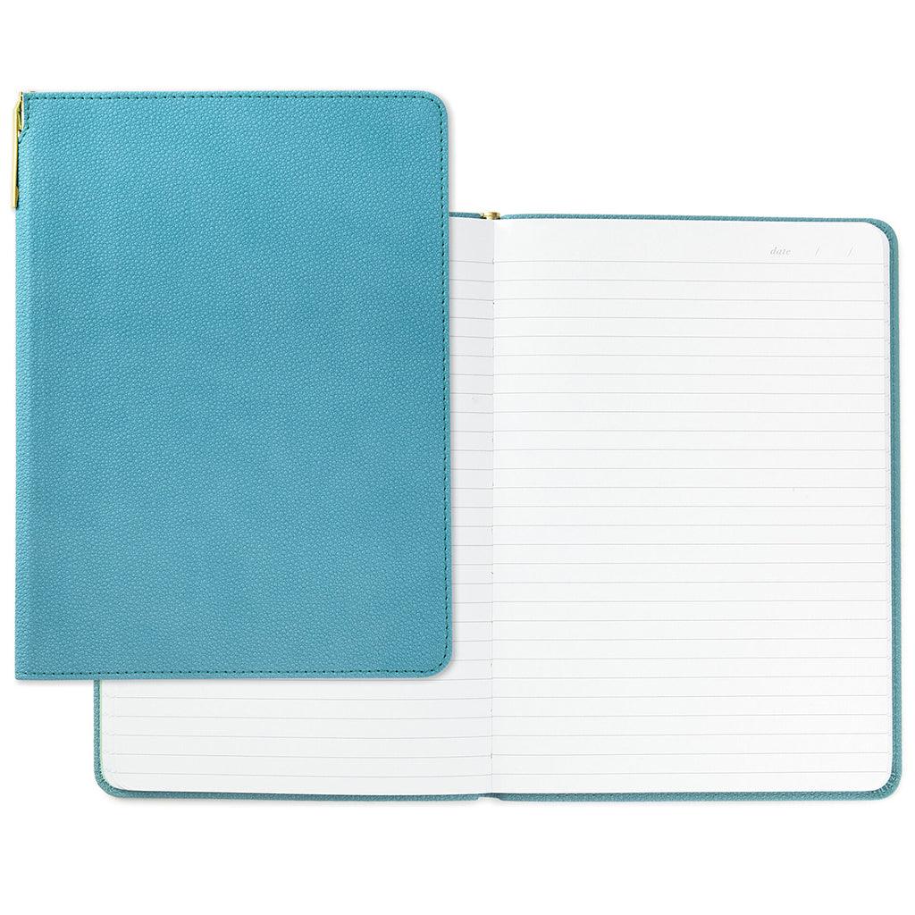 Hallmark  Turquoise Faux Leather Notebook With Pen