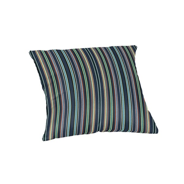 18 inch square Striped Sunbrella Throw Pillow in 20 fabric choices