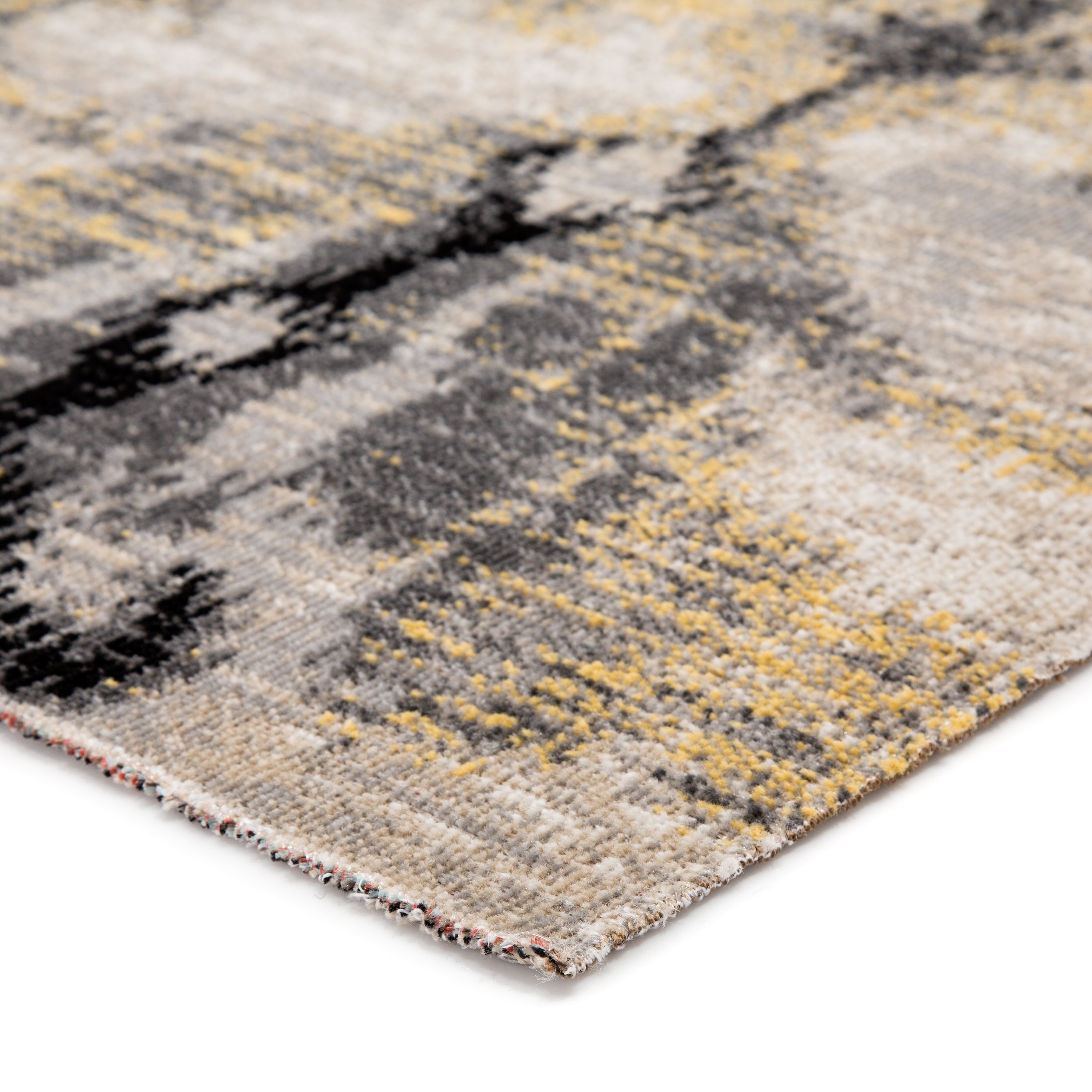 Zenith Indoor/ Outdoor Ikat Gray & Yellow Area Rug