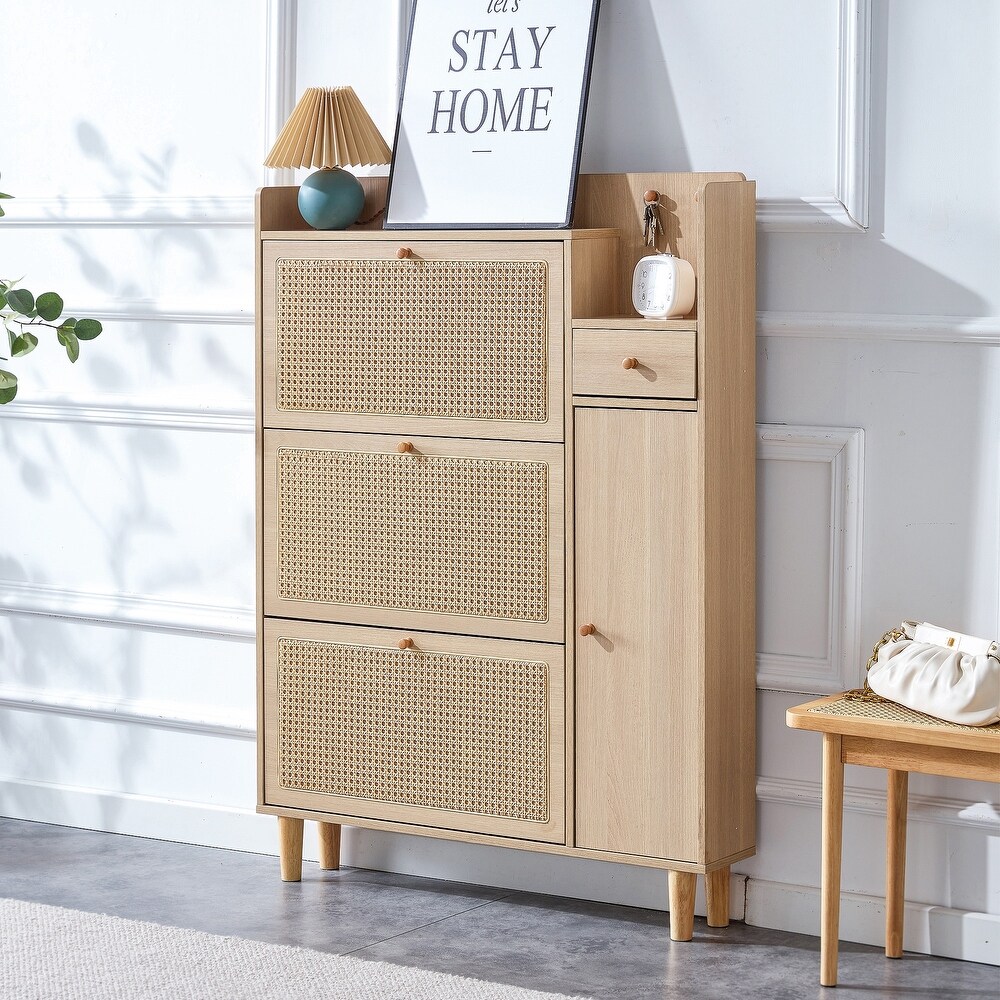 5 Drawers Shoe Storage Cabinet Applicable to dressing table in bedroom  living room.