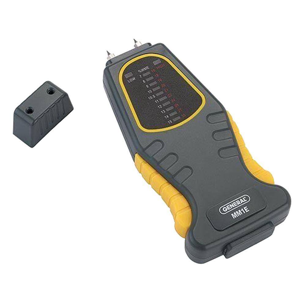 General Tools Pin-Type Moisture Meter with LED Bar Graph Display MM1E