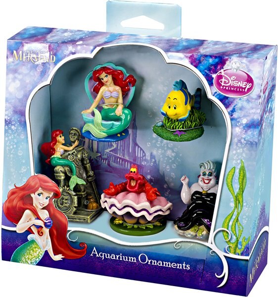 Penn-Plax Little Mermaid Mini Resin Aquarium Ornament， 5 count