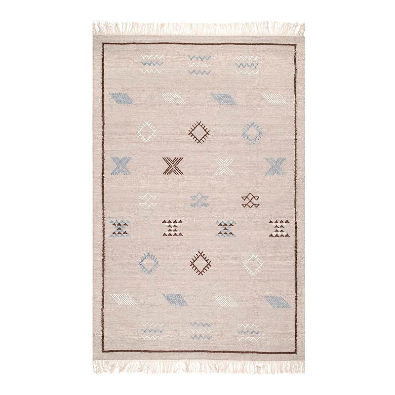 nuLOOM Flatweave Tribal Kendell Wool Blend Rug