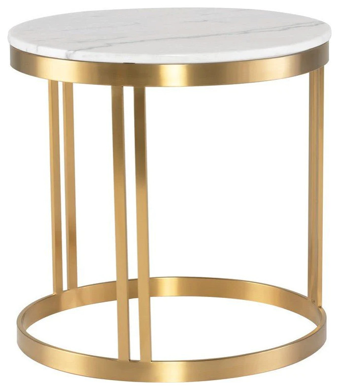 Marion Gold Side Table   Contemporary   Side Tables And End Tables   by Virgil Stanis Design  Houzz