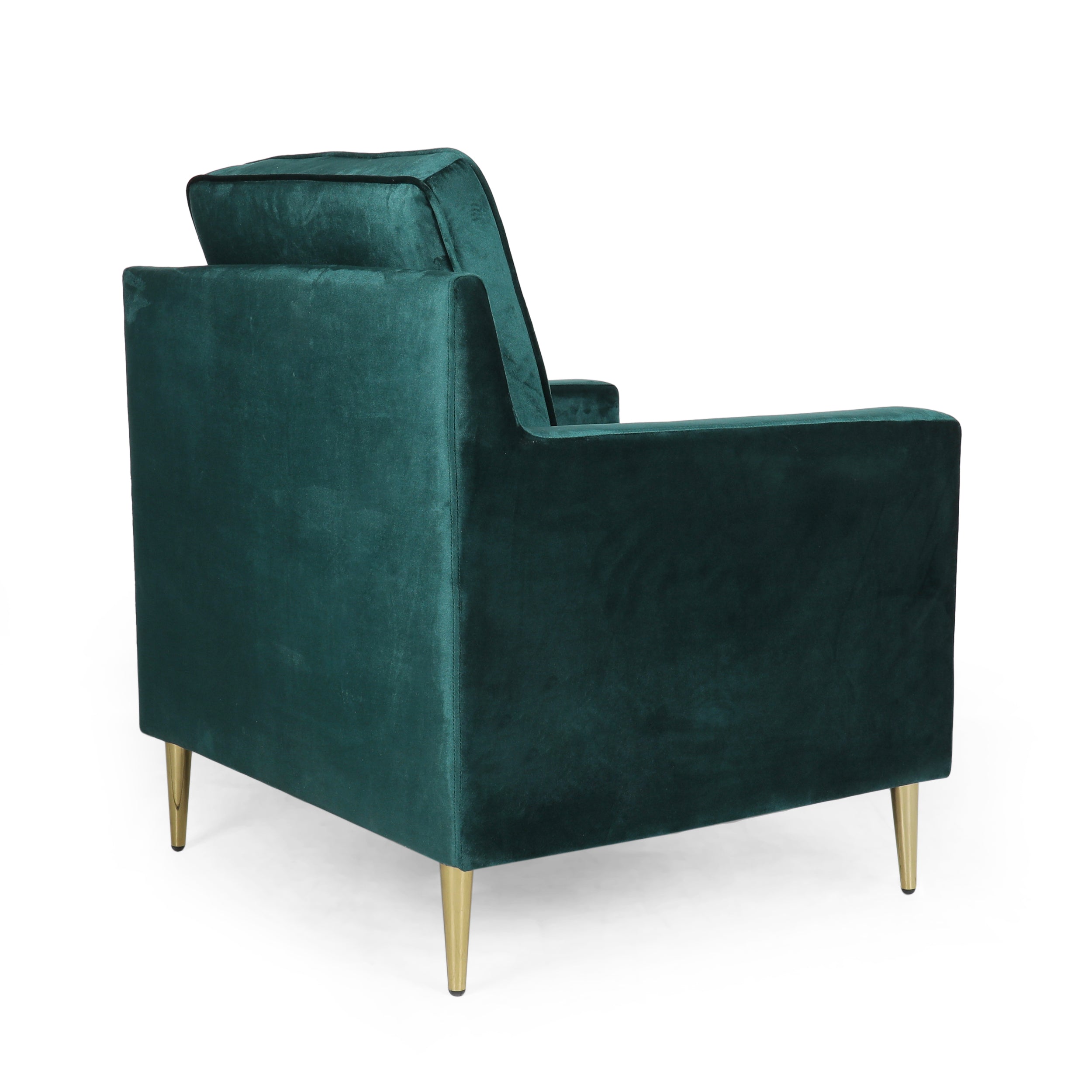 Taylea Modern Glam Tufted Velvet Club Chair