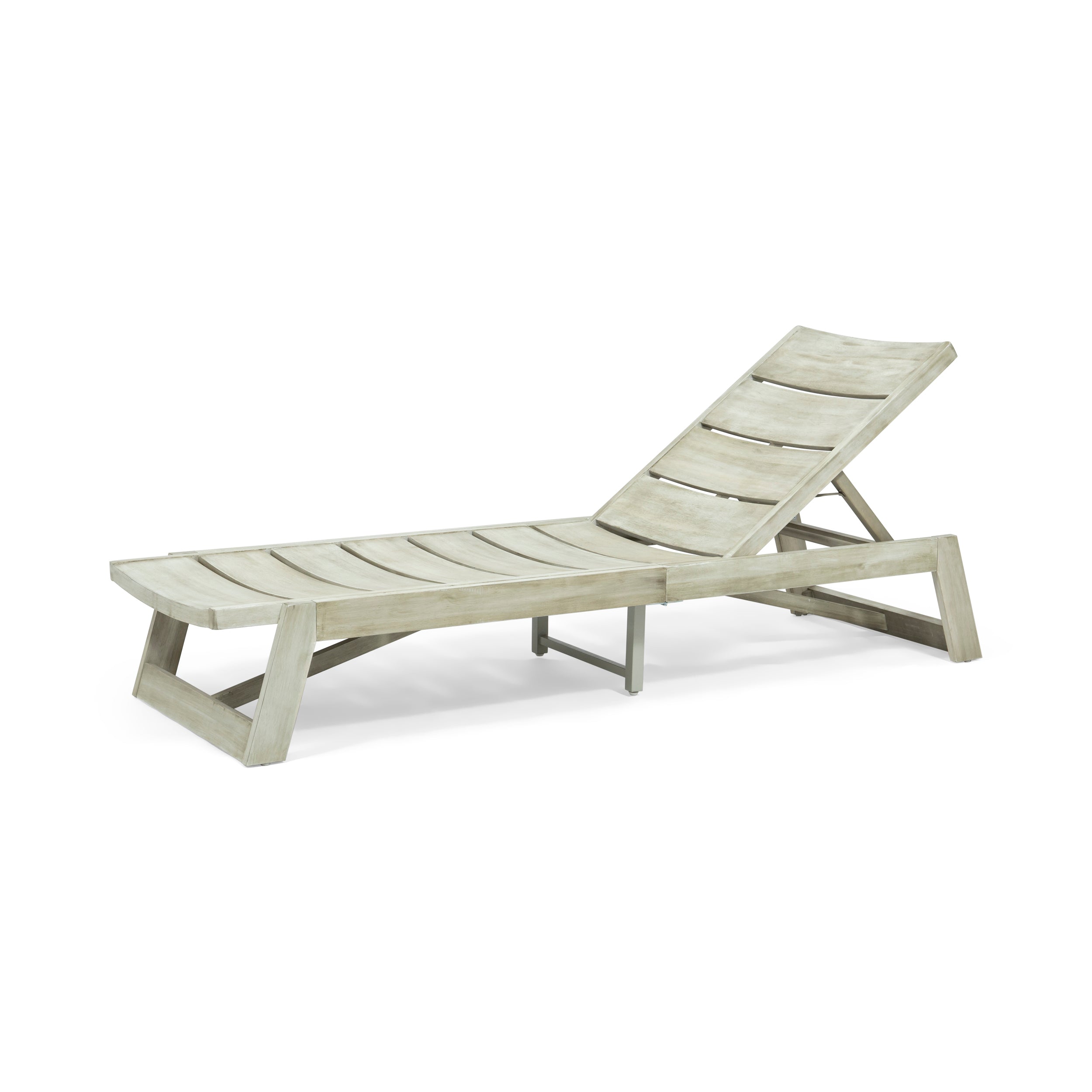 Melissa Outdoor Acacia Wood Chaise Lounge (Set of 4)