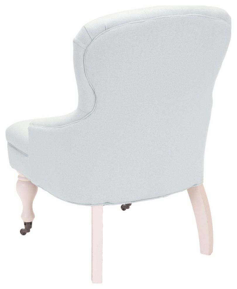 Lincoln Tufted Arm Chair Robins Egg Blue   Traditional   Armchairs And Accent Chairs   by V.S.D Furniture  Houzz