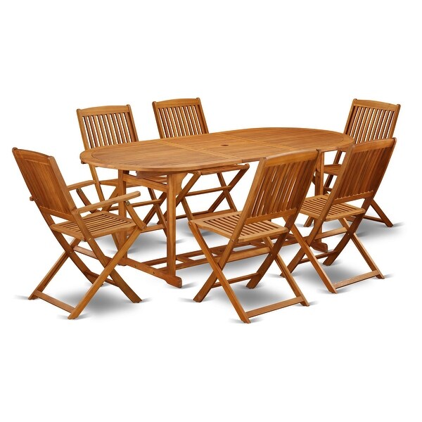 East West Furniture Patio Table Set