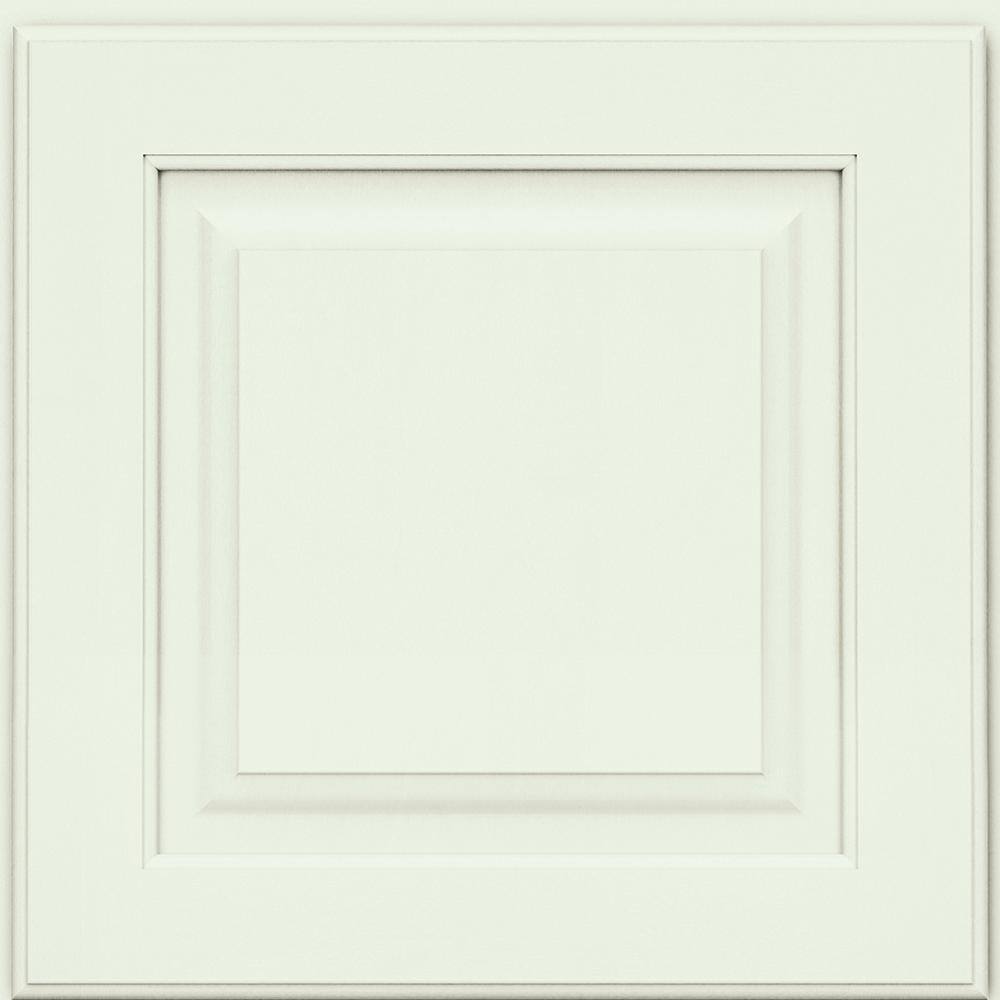 KRAFTMAID SIMPLICITY 14-58 in. x 14-58 in. Cabinet Door Sample in Dove White RDCDS.KMSMTD4DWD