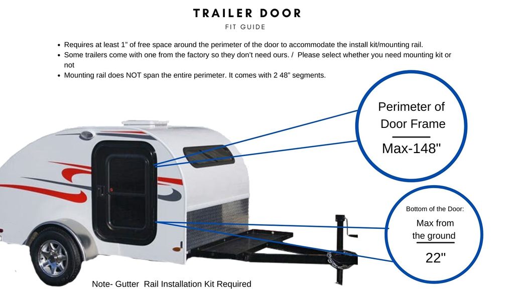 PahaQue 10 x 10 Teardrop Trailer Side Tent