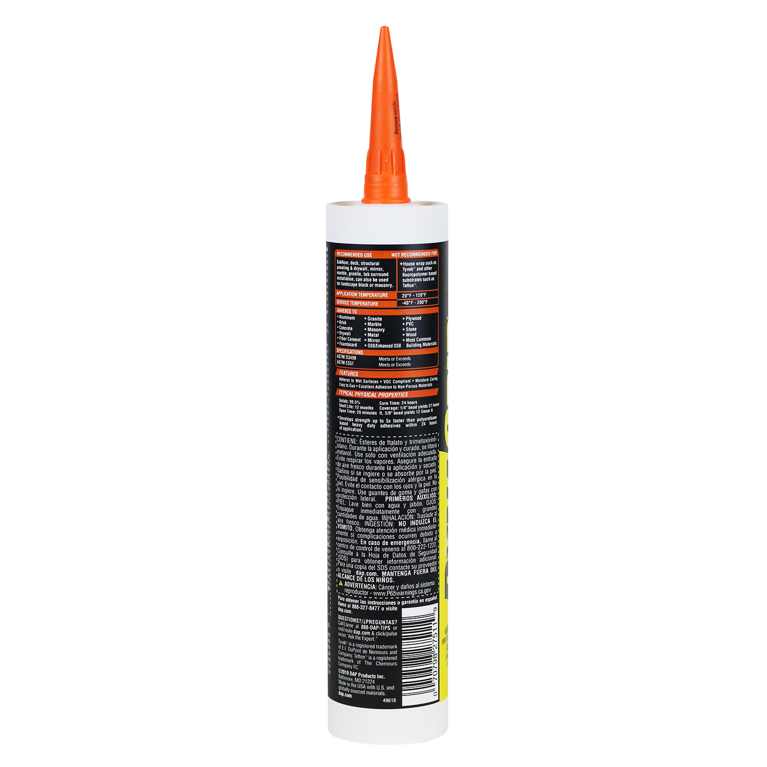 DAP Dynagrip Polyurethane Construction Adhesive 9 oz