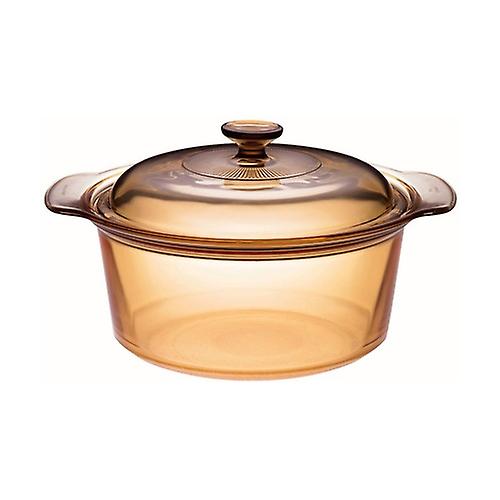 Amber glass casserole 3.5 L 1 unit