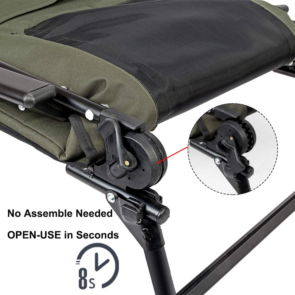 Folding Fishing Chair Plus Foot Rest Attachment