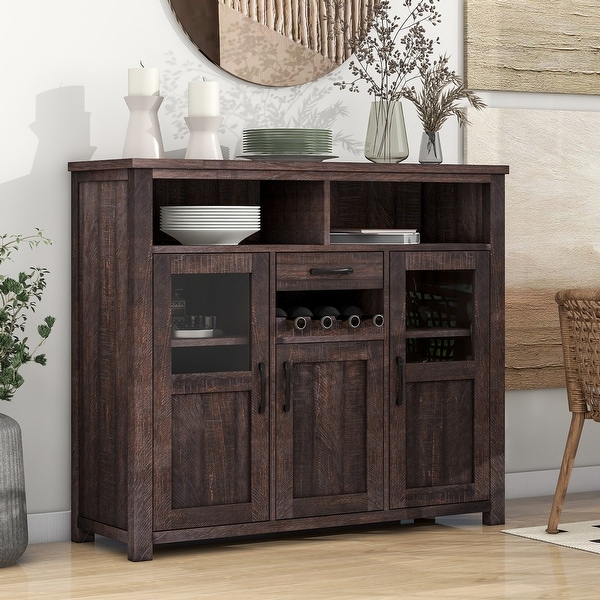 Sideboard Buffet Cabinet with Wine Rack and Drawer